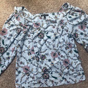 Blue Multicolor Blouse